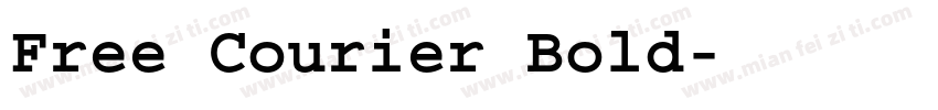 Free Courier Bold字体转换